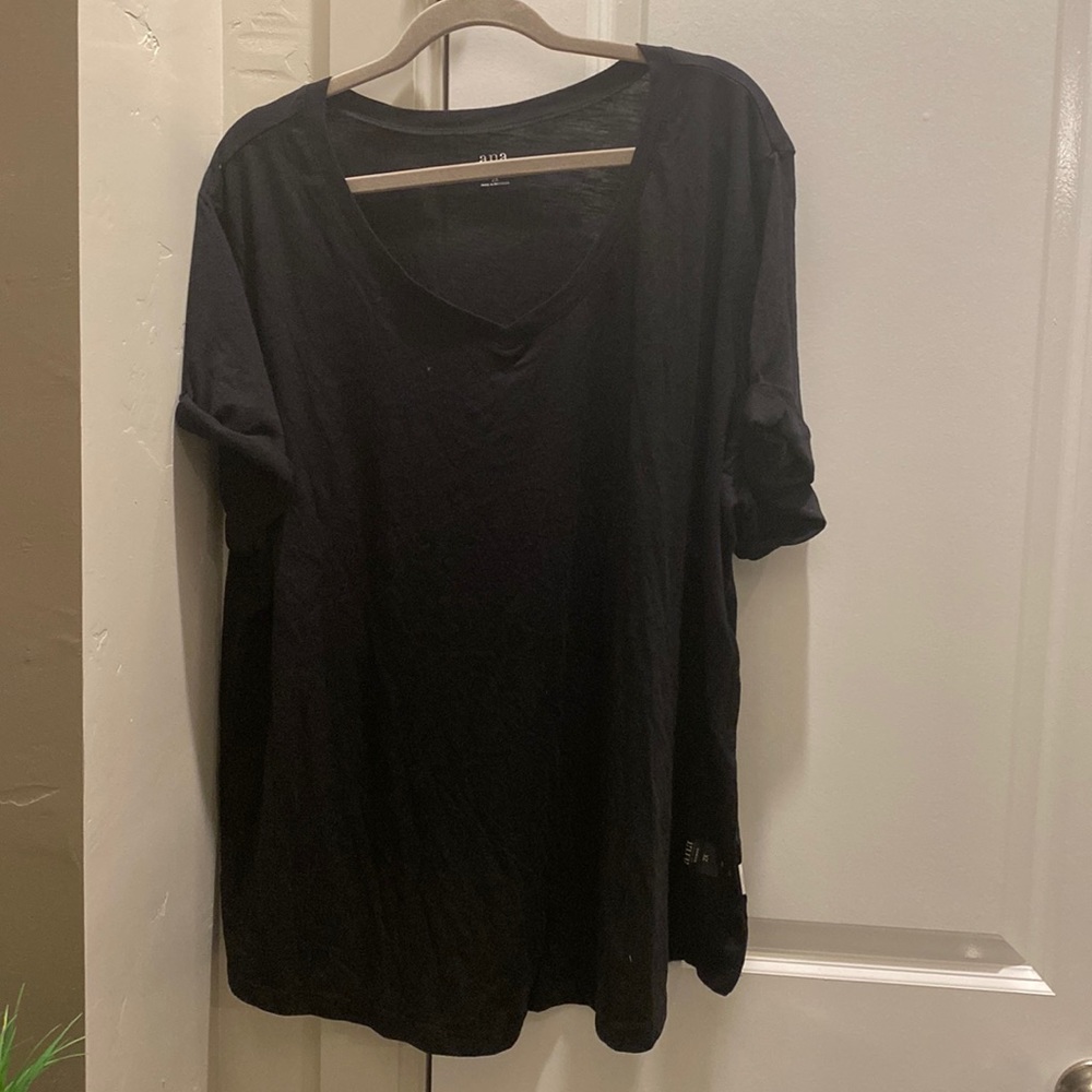 NEW black basic top / 2XL / a.n.a